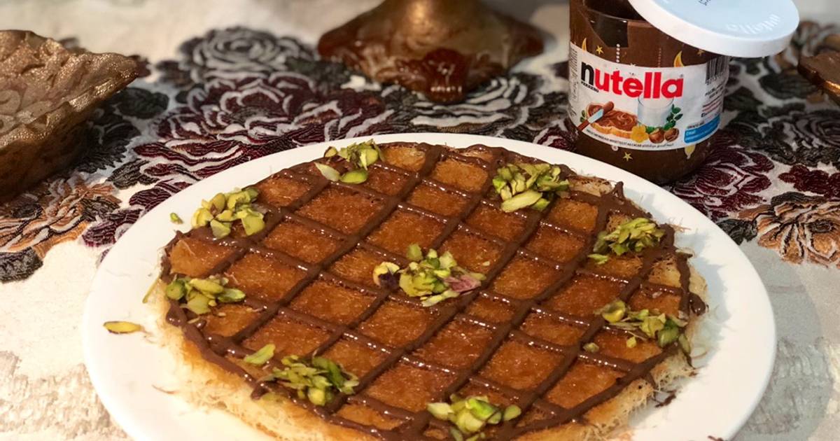 طريقة عمل الكنافة بالنوتيلا