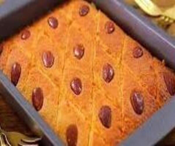 طريقة عمل البسبوسة المكرملة