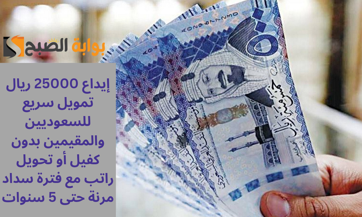 تمويل سريع للسعوديين والمقيمين
