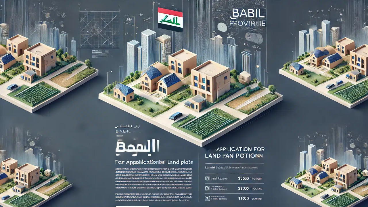 التقديم على قطع الاراضي بابل