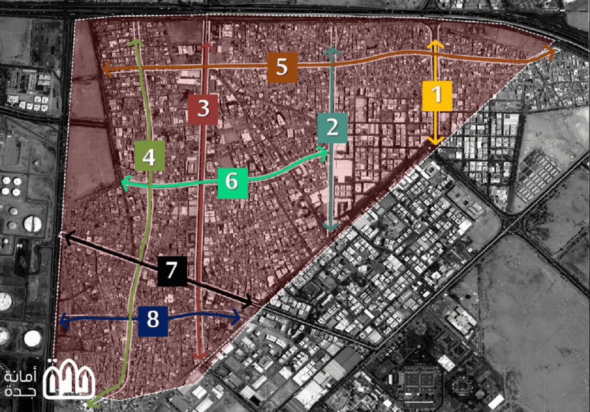 خريطة جدة الذكية 1446