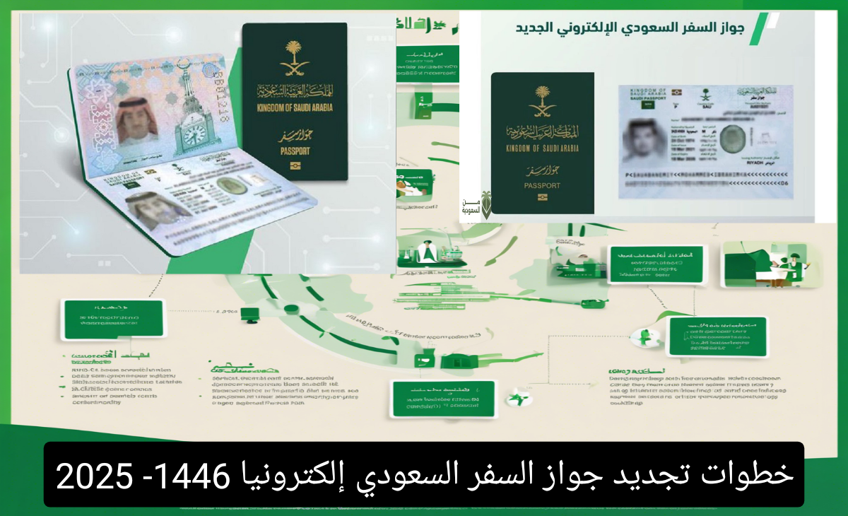 خطوات تجديد جواز السفر السعودي 2025