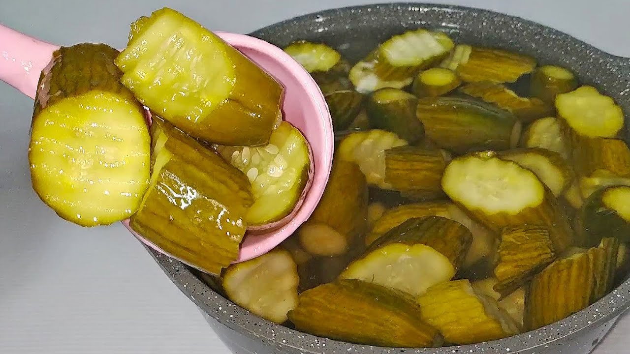 خطوات تحضير الخيار المخلل السريع في نص ساعة