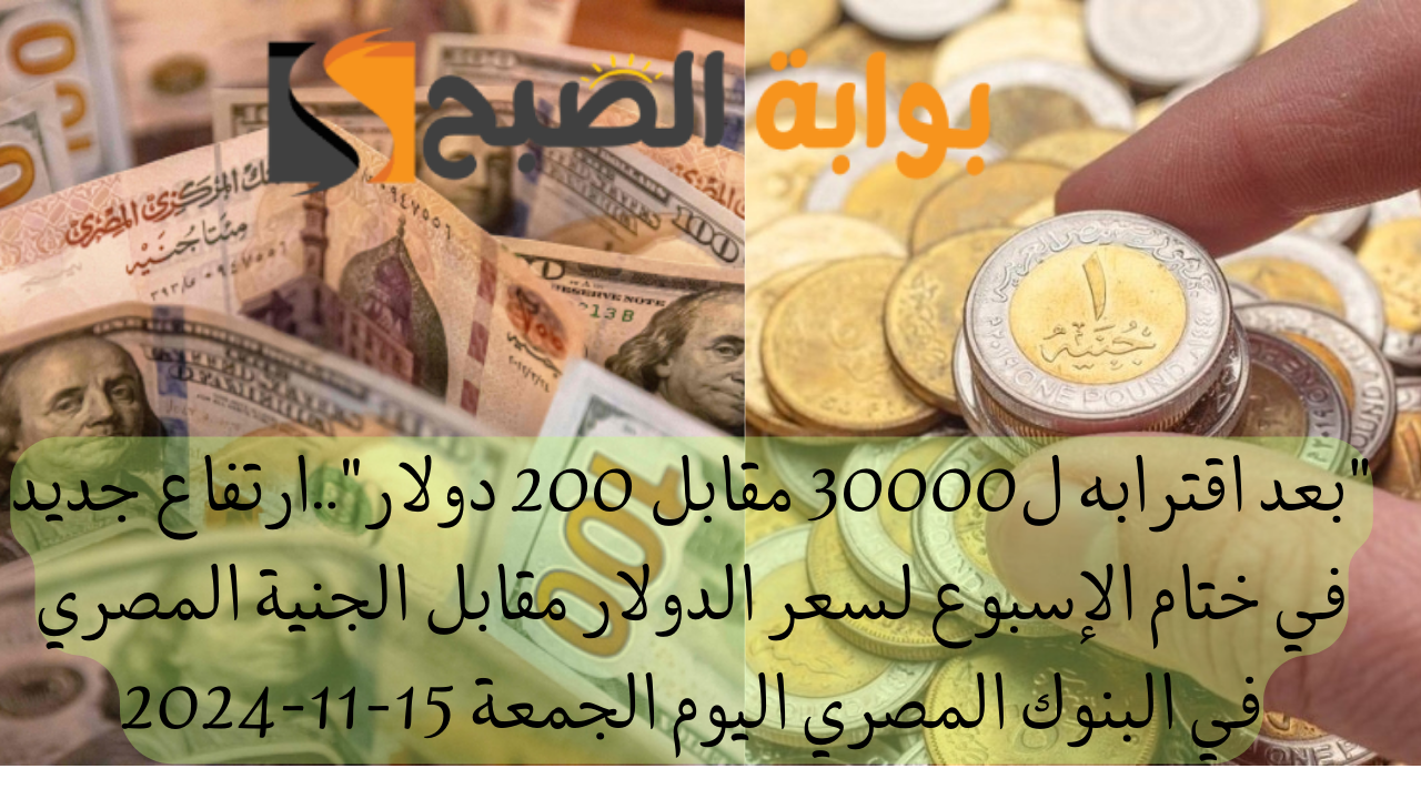 سعر الدولار الأمريكي أمام الجنية في البنوك المصرية