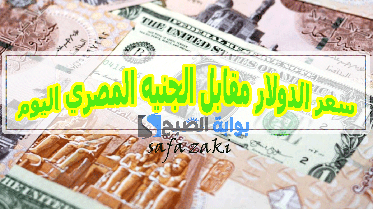 سعر الدولار مقابل الجنيه المصري اليوم
