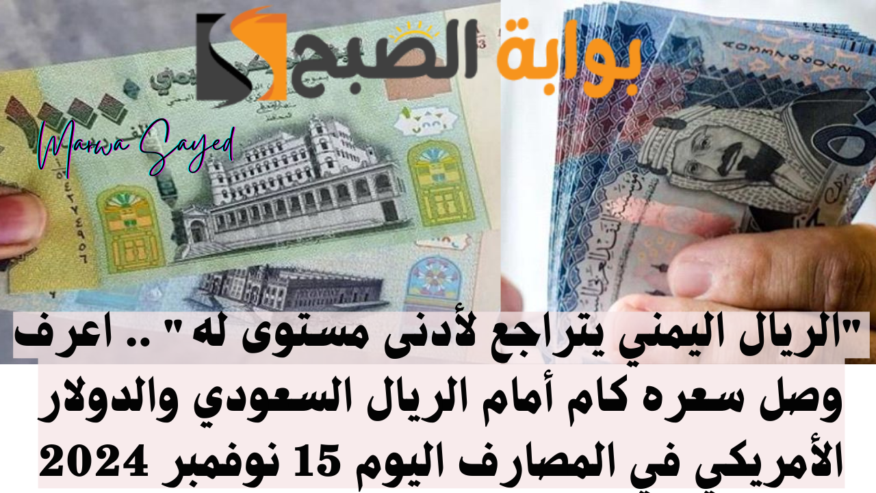 سعر الريال اليمني أمام العملات الأجنبية