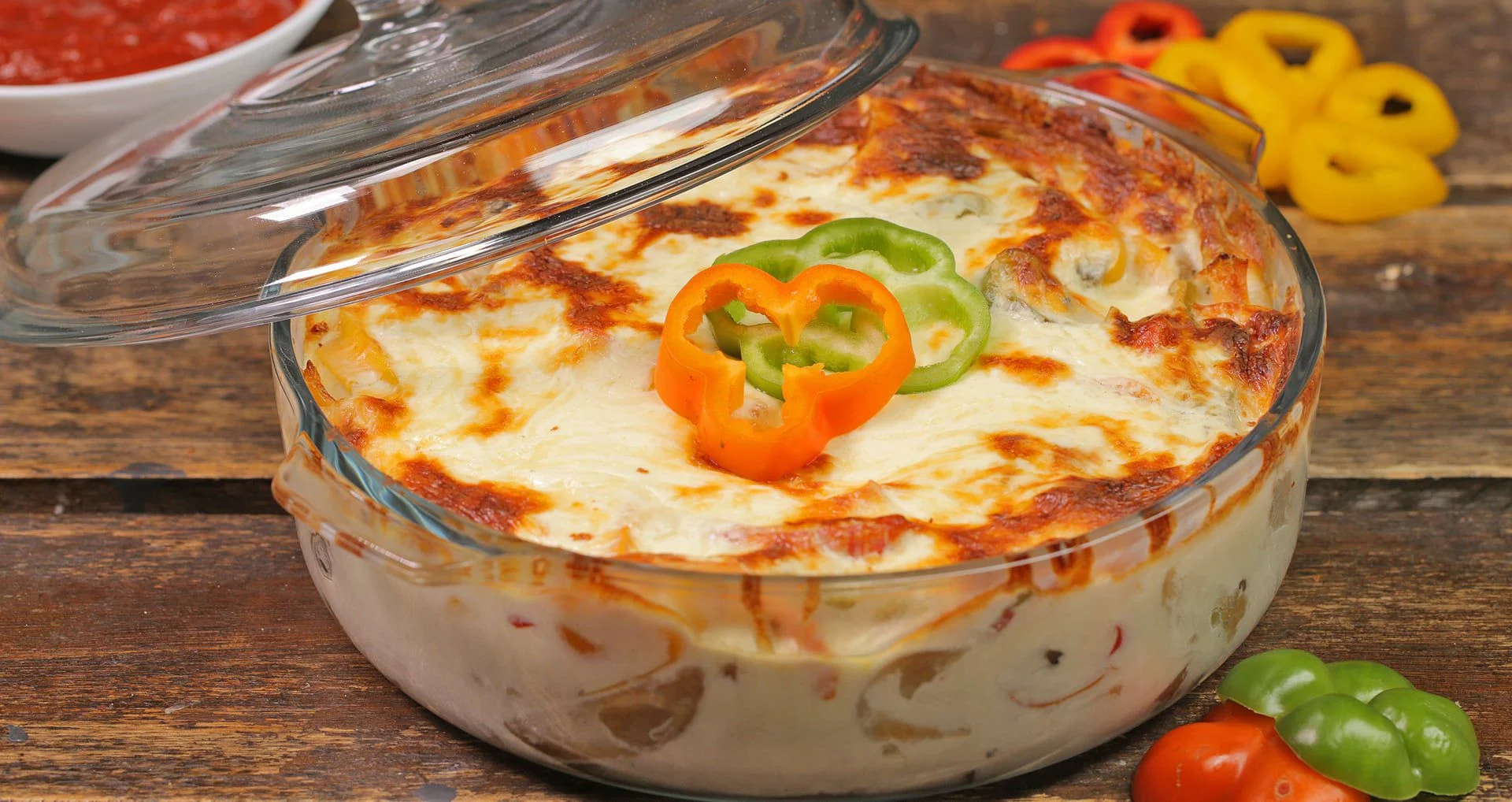 طاجن جمبري بالصوص الأبيض