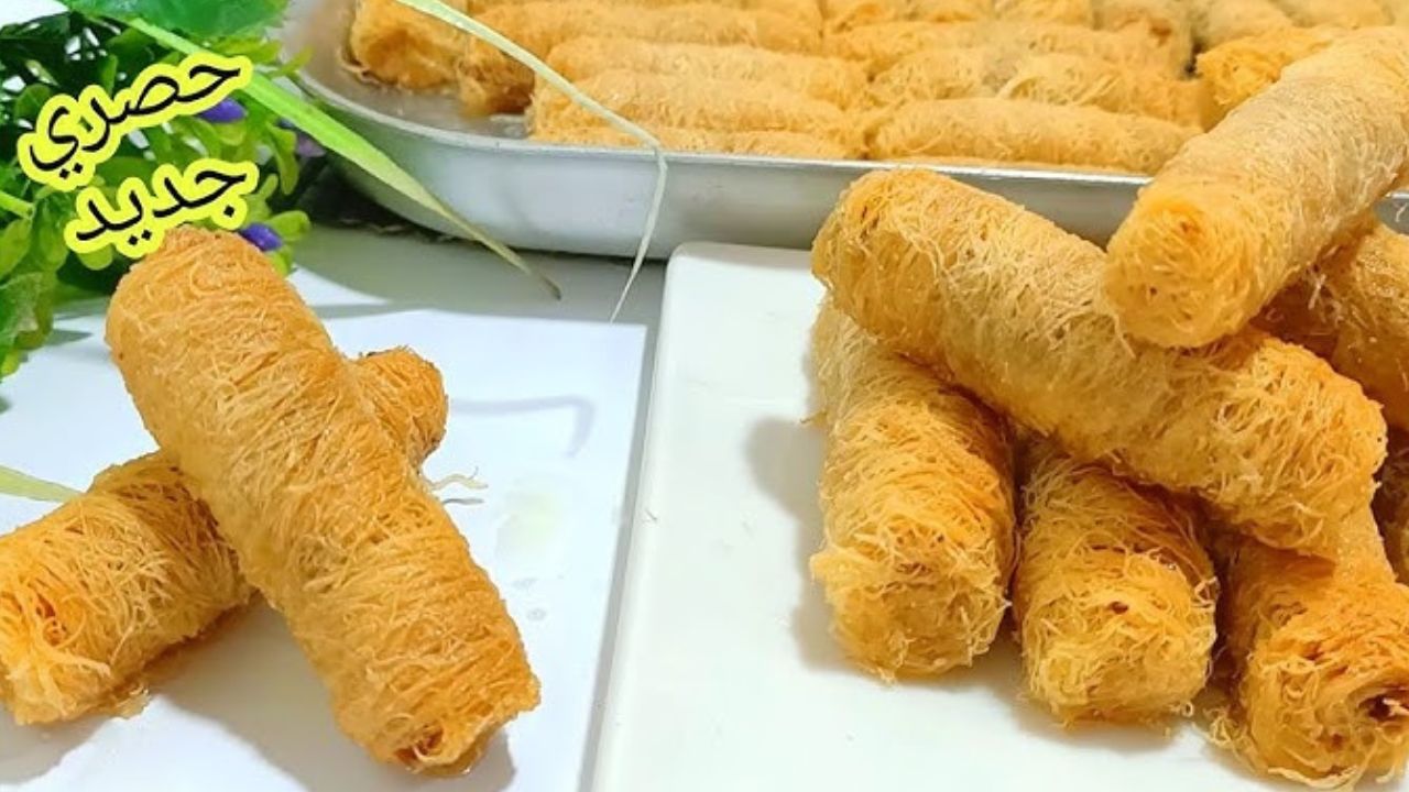 طريقة عمل أصابع الكنافة بحشوة المكسرات