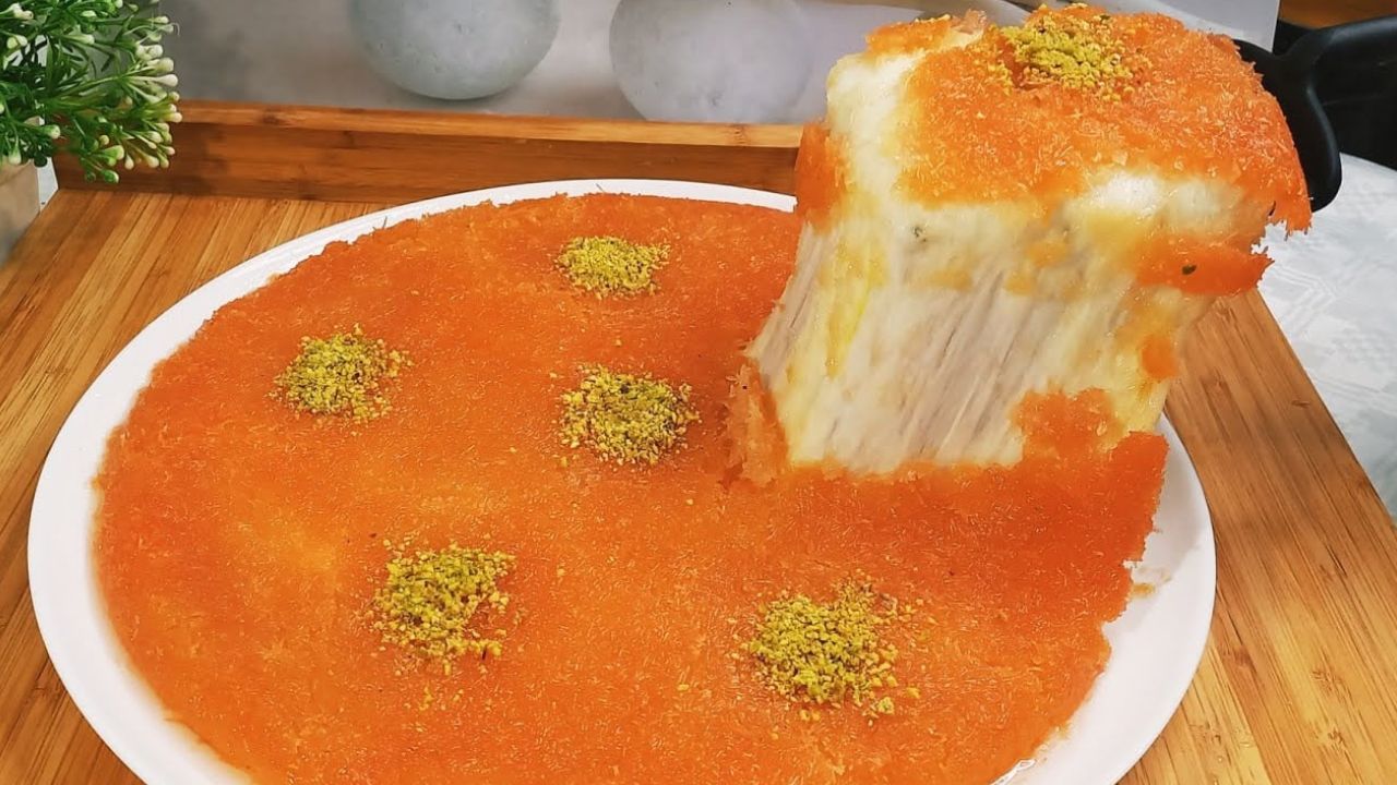 طريقة عمل الكنافة النابلسية بالقشطة
