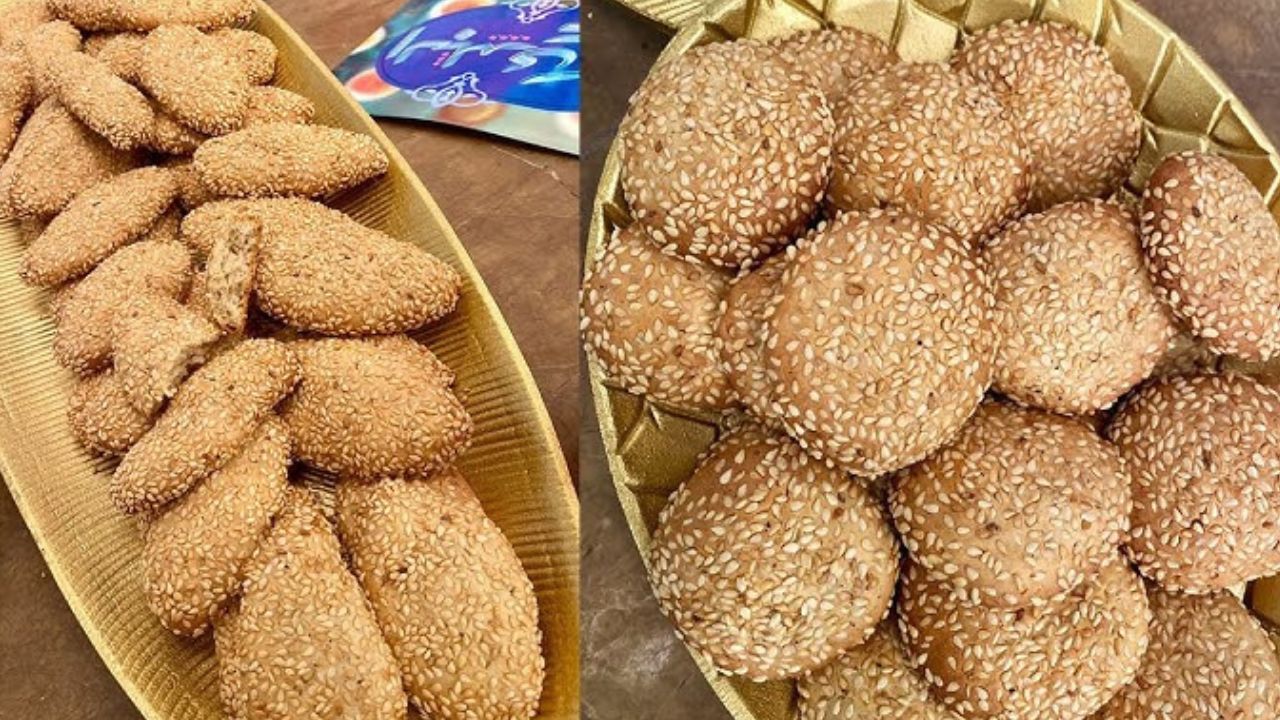 طريقة عمل بسكويت السمسم