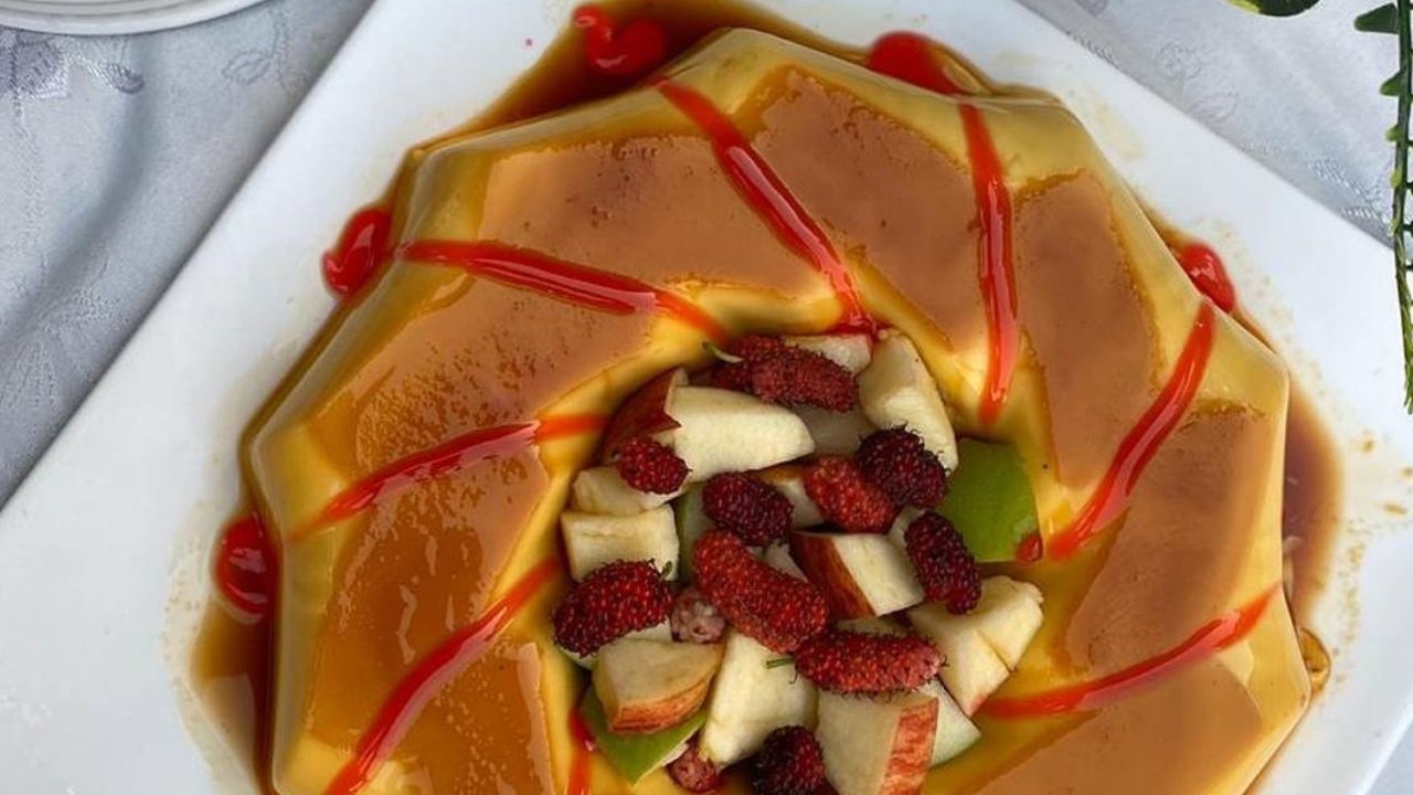 طريقة عمل بودينج كريم الكراميل بالفواكه