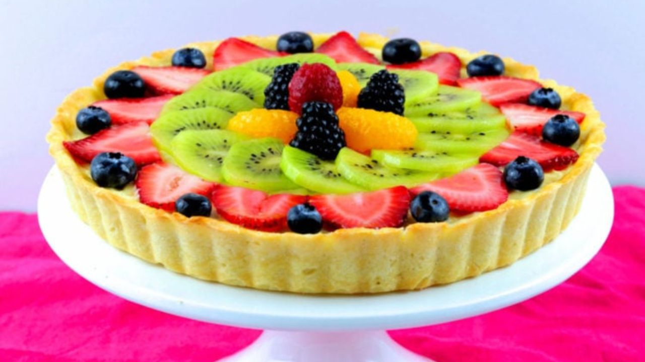 طريقة عمل تارت الفواكه بالكاسترد