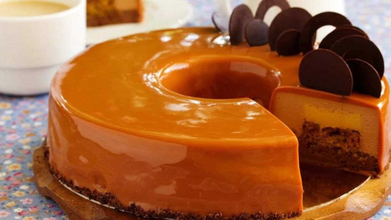 طريقة عمل كيكة مندولين بالكراميل