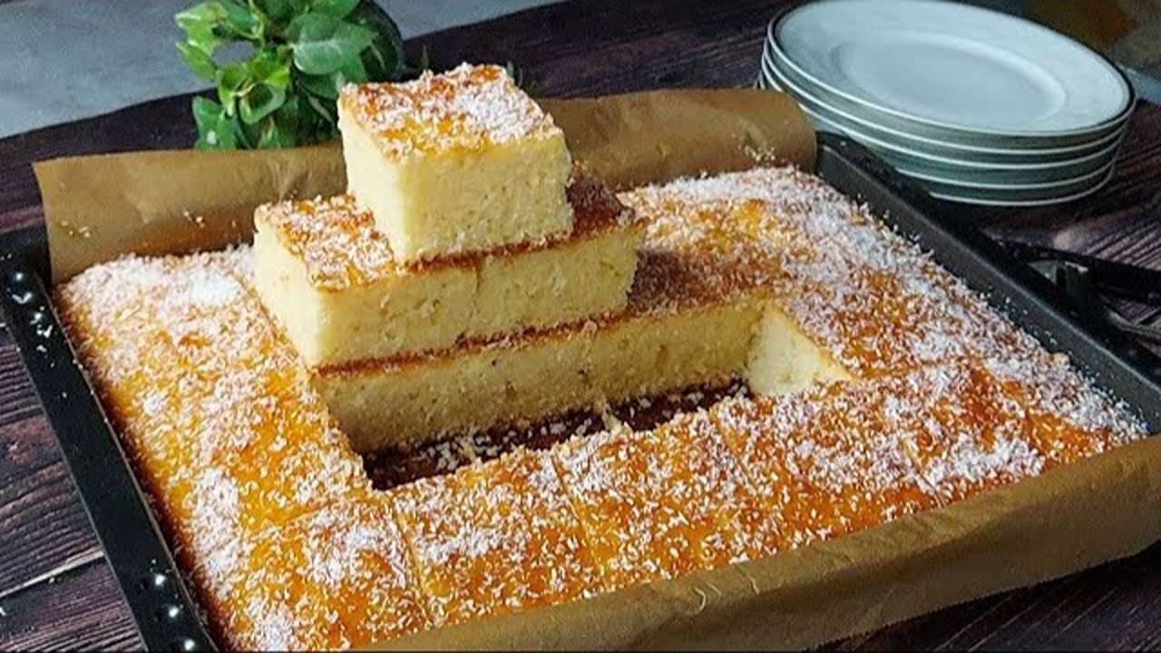 طريقة كيكة جوز الهند الهشة
