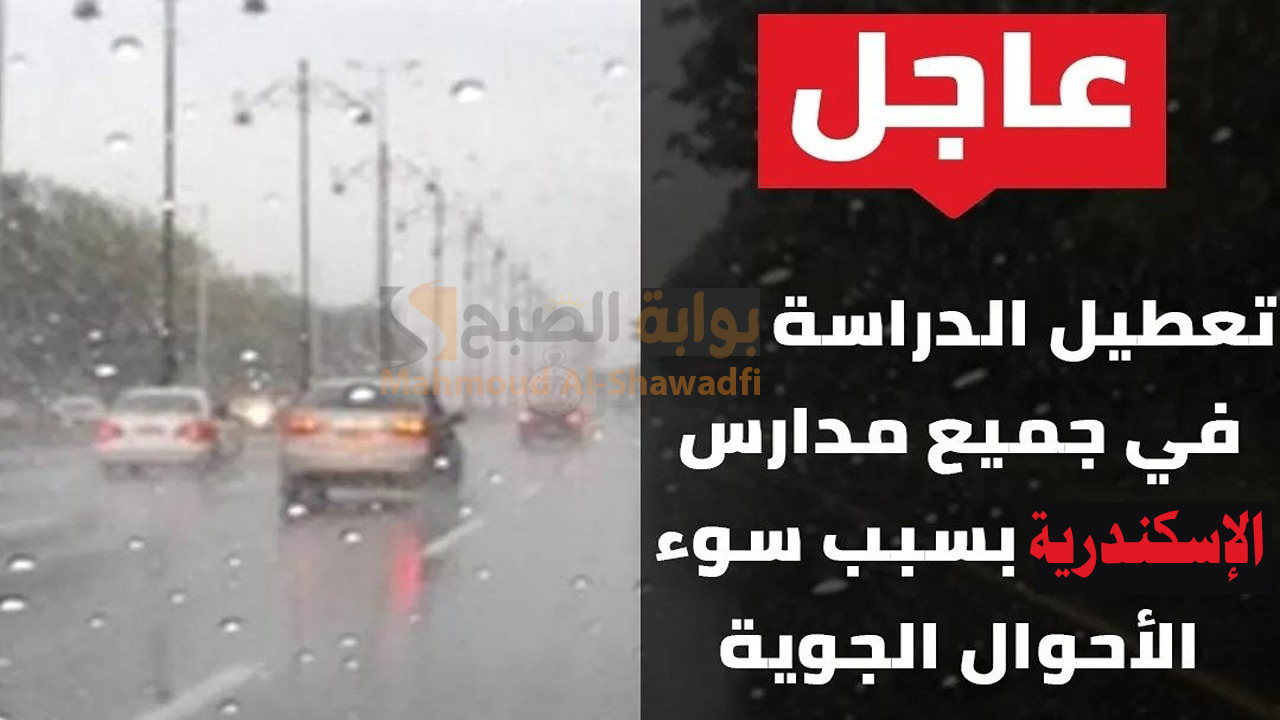 عاجل.. تعطيل الدراسة في الإسكندرية اليوم للطلاب بالمدارس الحكومية والخاصة