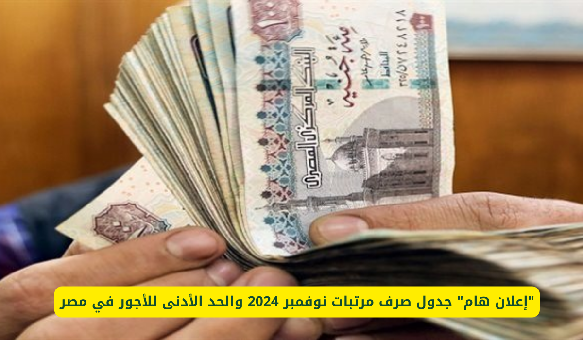 موعد صرف مرتبات شهر نوفمبر 2024 للموظفين بقطاعات الدولة وقيمة الحد الأدنى للاجور بعد آخر زيادة