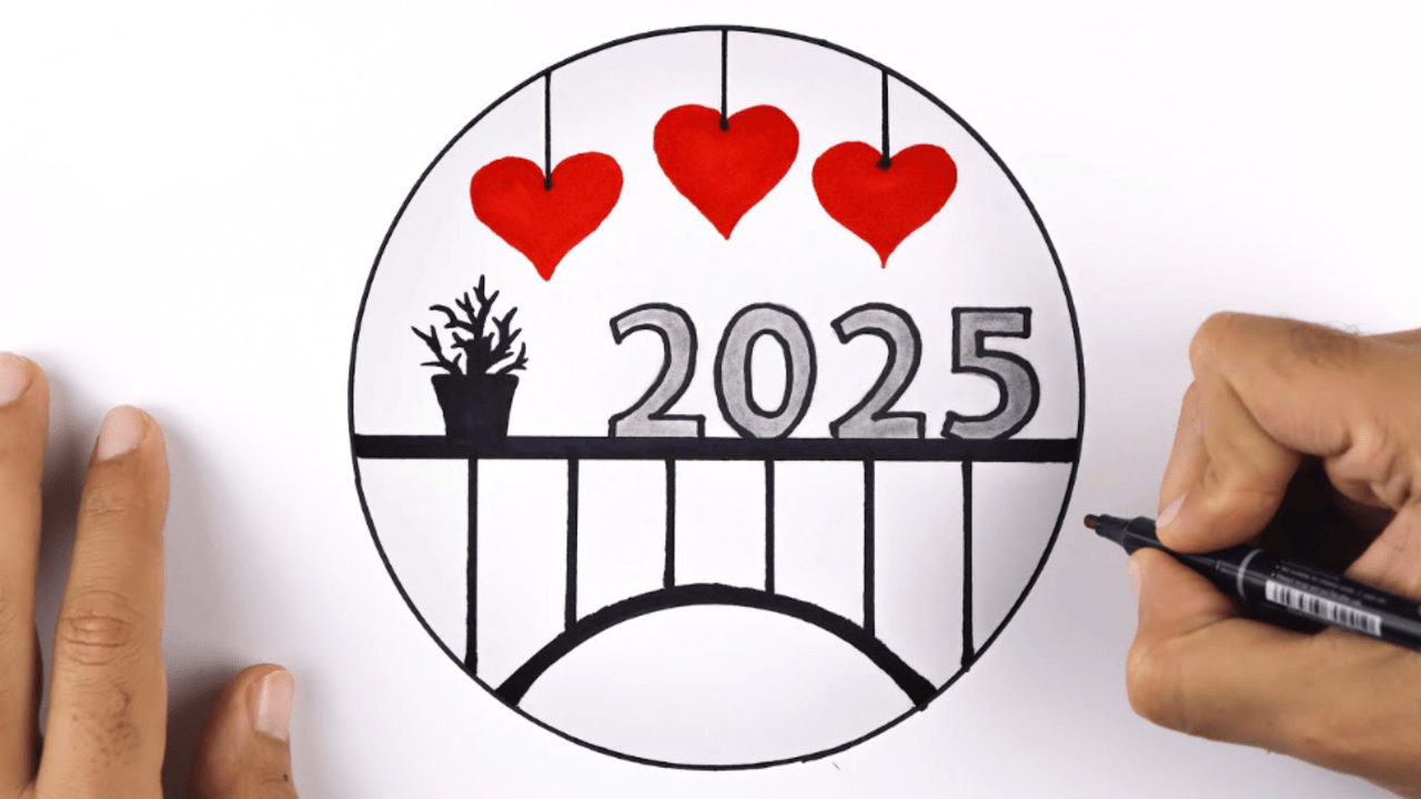 صمم صور رأس السنة الميلادية 2025 باسمك واسم حبيبك