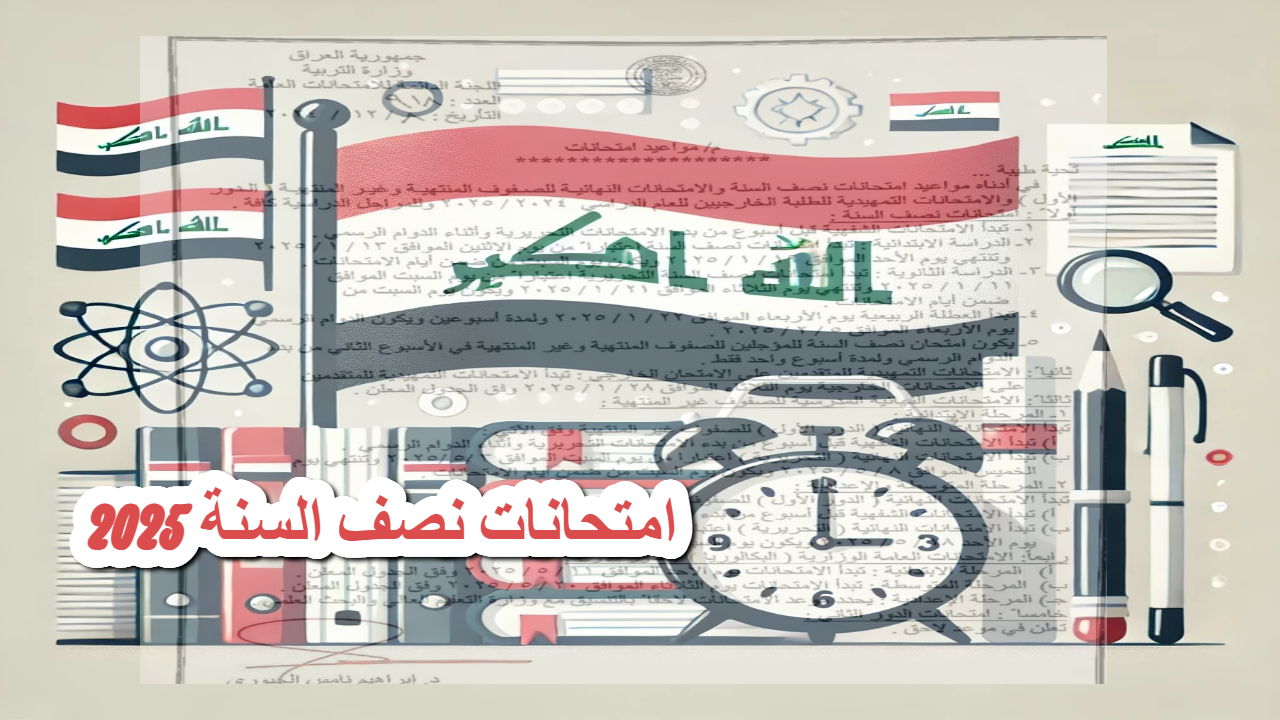 امتحانات نصف السنة 2025