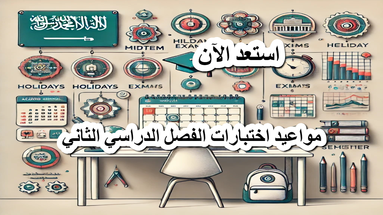 مواعيد اختبارات الفصل الدراسي الثاني