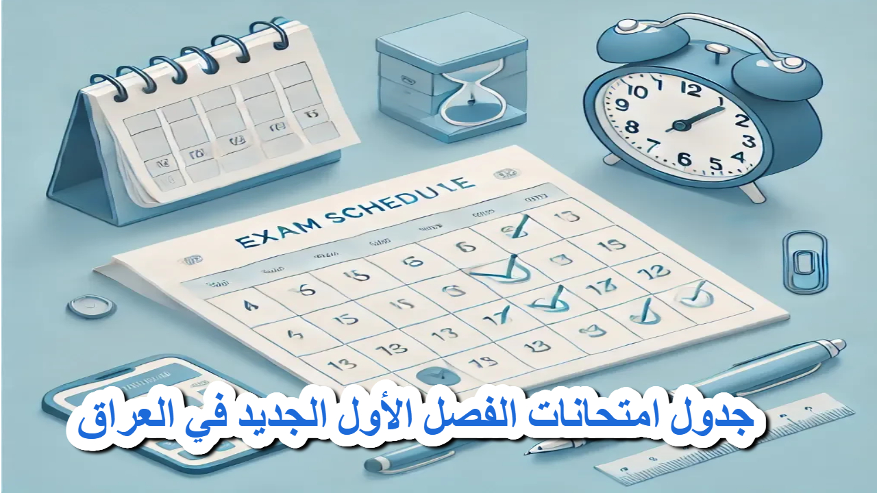 جدول امتحانات الفصل الأول الجديد في العراق 