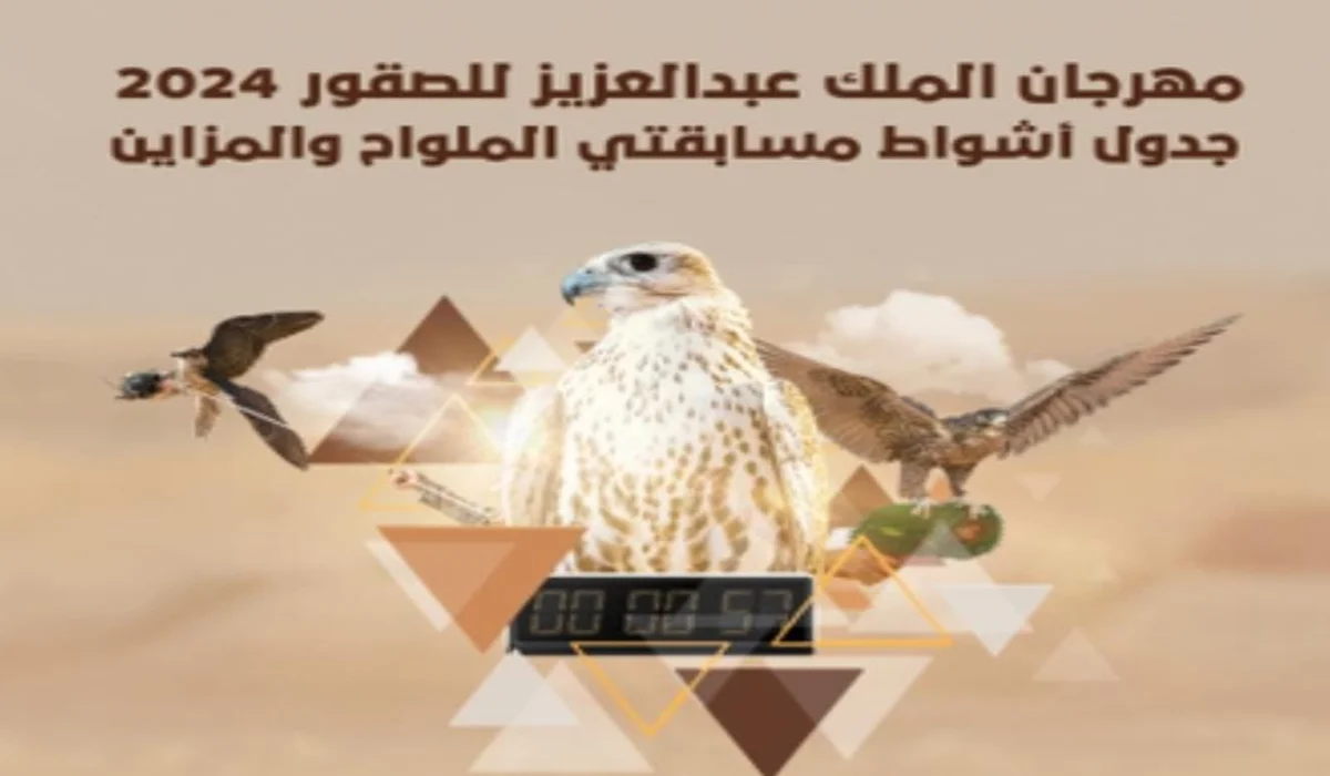 بفعاليات متنوعة انطلاق مهرجان الملك عبدالعزيز للصقور بجوائز تصل إلى 36 مليون ريال سعودي في هذا الموعد