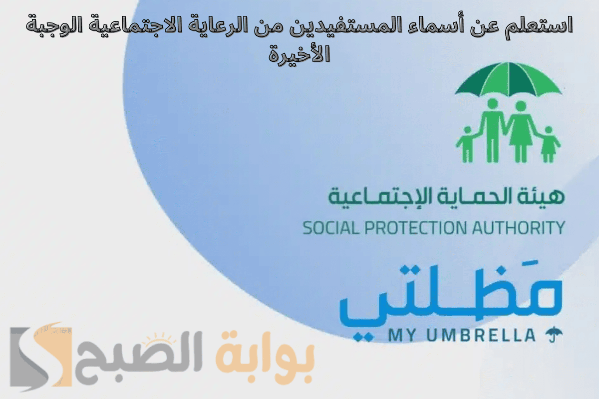 أسماء المستفيدين من الرعاية الاجتماعية