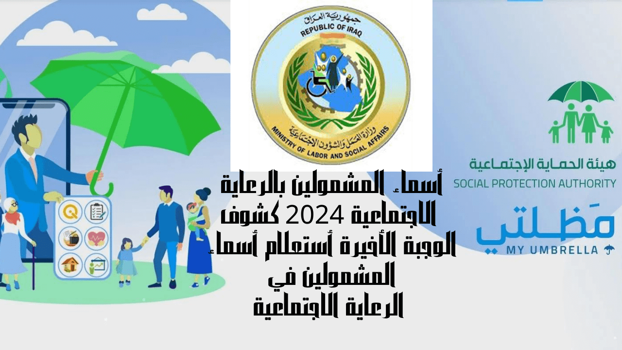 اسماء الرعاية الاجتماعية الوجبة الأخيرة عموم محافظات العراق 2025