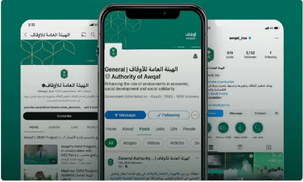 العامة بالأوقاف تتيح خدماتها الرقمية الوقفية عبر تطبيق «توكلنا»