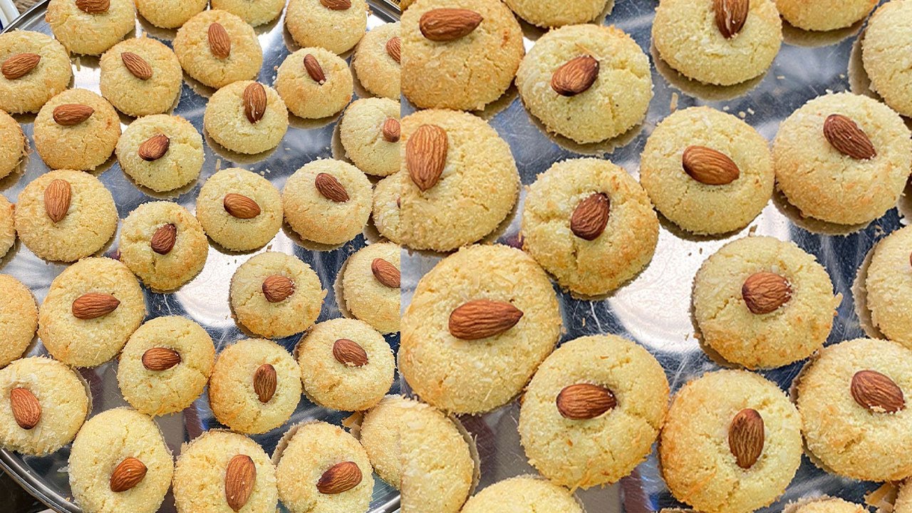 بسكويت السميد بجوز الهند