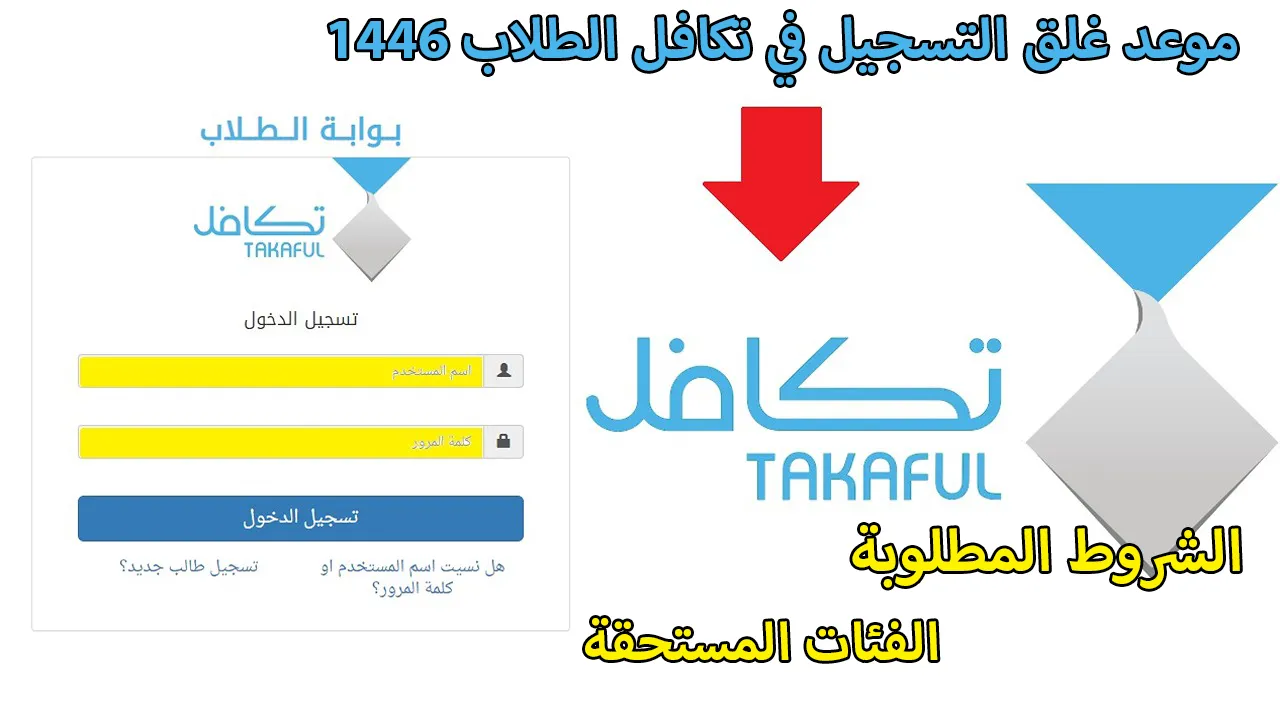 بعد فتح باب التقديم.. موعد غلق التسجيل في تكافل الطلاب 1446 والشروط المطلوبة والفئات المستحقة