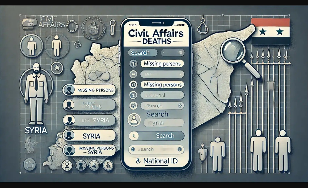 تطبيق الشؤون المدنية وفيات apk للبحث عن المفقودين في سجون سوريا