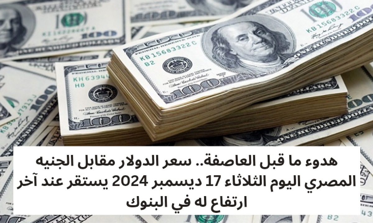 سعر الدولار مقابل الجنيه المصري اليوم