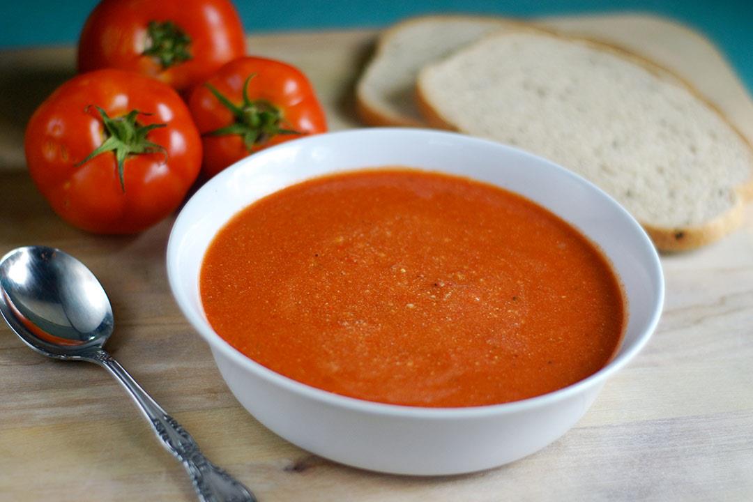 شوربة الشوفان بالطماطم