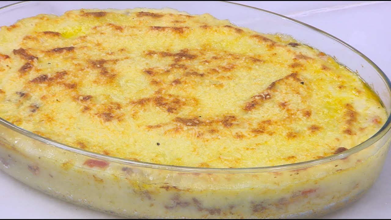 صينية البطاطا بالبشاميل