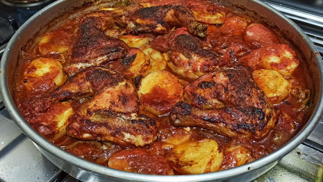صينية البطاطس بالفراخ
