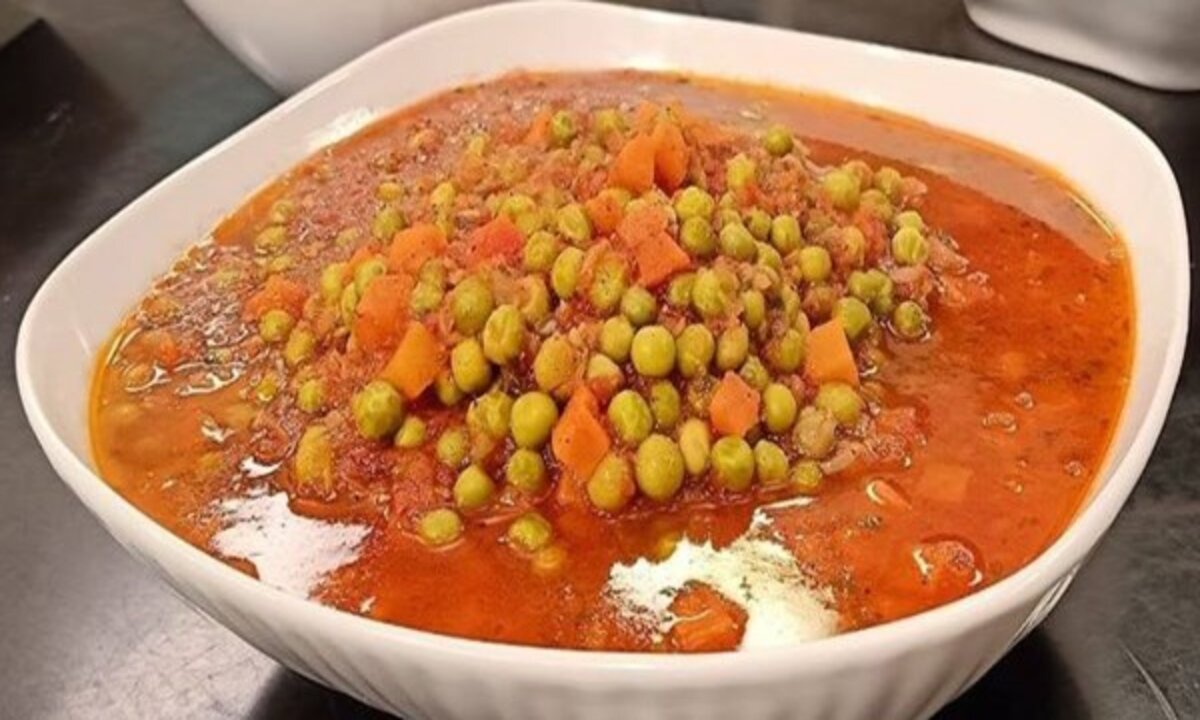 خطوات عمل البسلة بالجزر بدون لحمة
