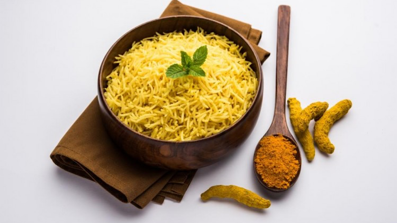 طريقة عمل رز بسمتي بالكركم