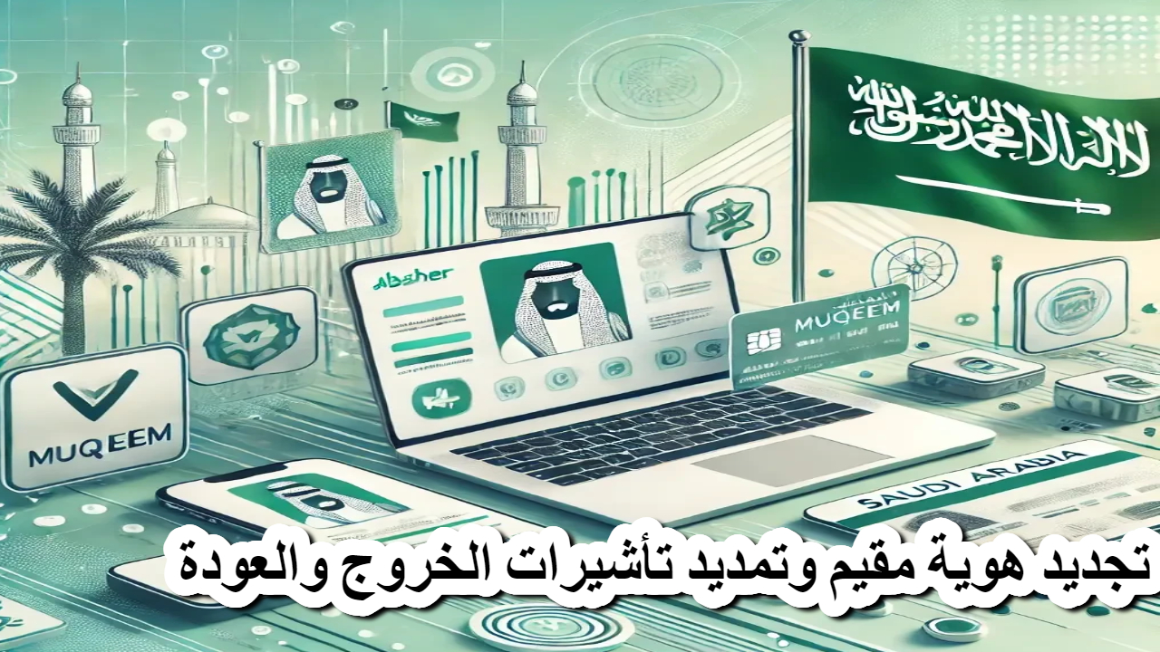 تجديد هوية مقيم وتمديد تأشيرات الخروج والعودة
