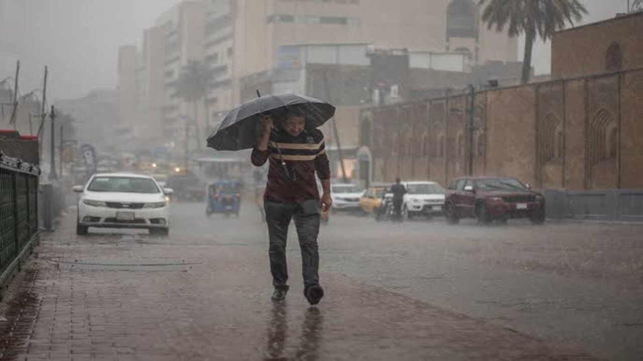 موجة أمطار في العراق