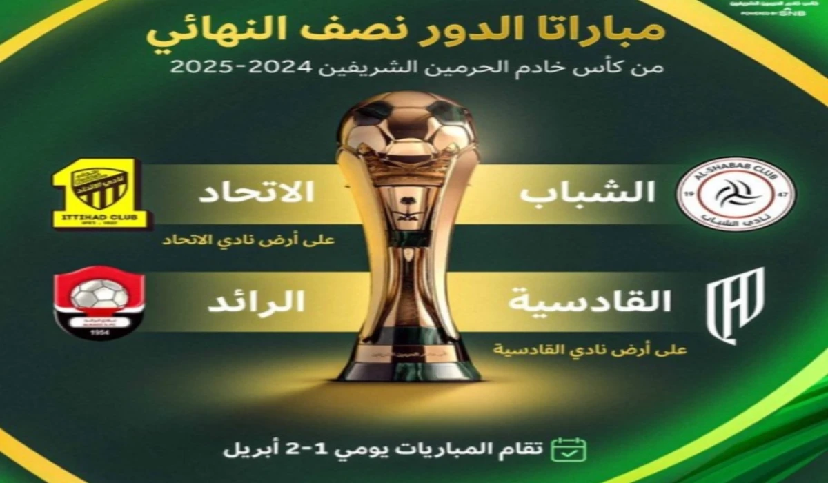 "قرعة كاس الملك".. صدام ناري بين الاتحاد والشباب في نصف النهائي 