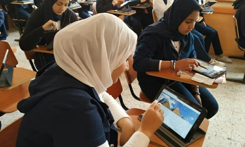 امتحان اللغة العربية لطلاب الصف الاول الثانوي التراكمية باستخدام التابلت ت محمد راشد 6