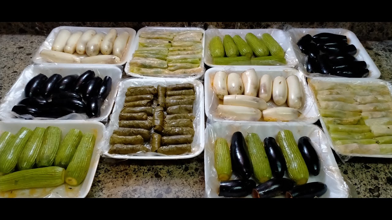 طريقة تخزين المحشي في الفريزر