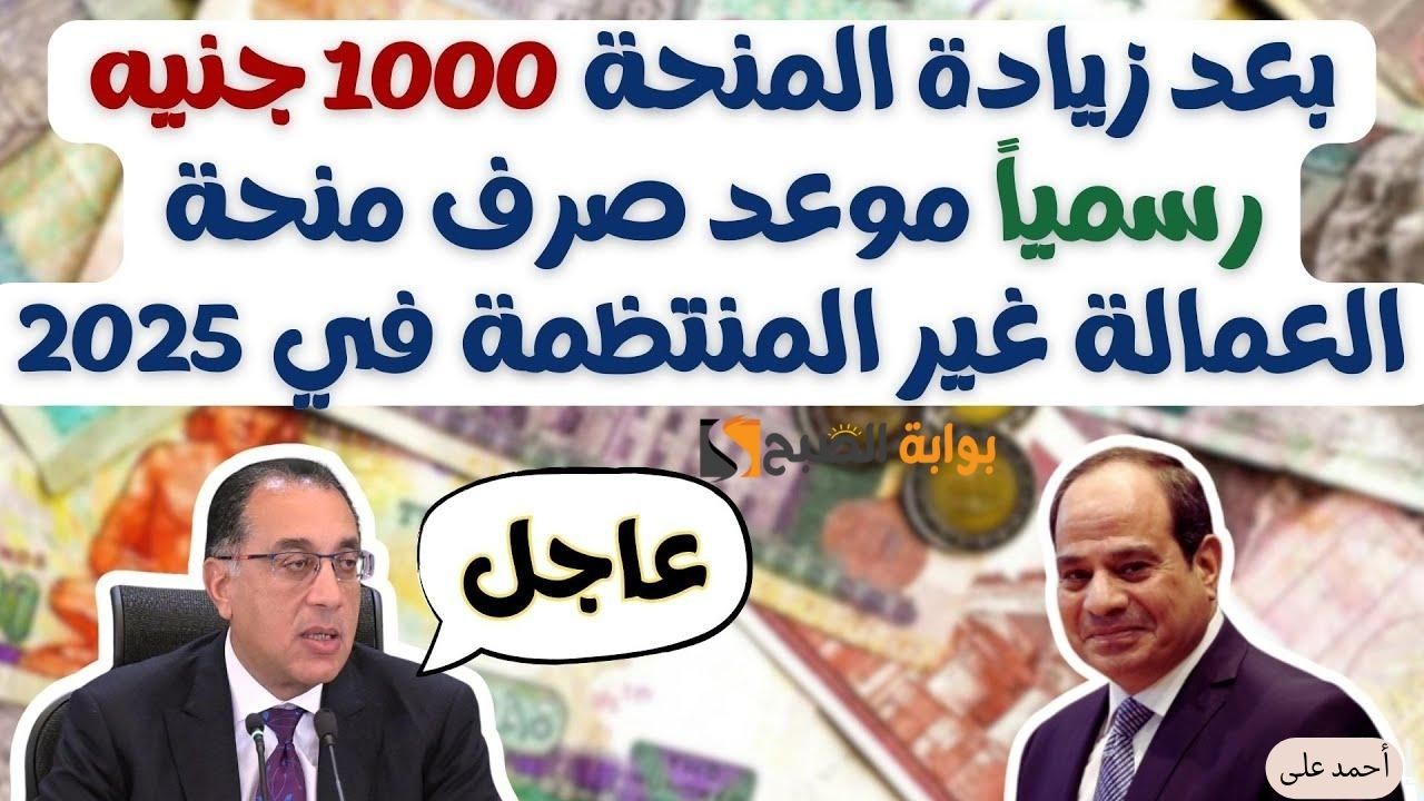 خطوات تسجيل العمالة غير المنتظمة 2025 على وزارة العمل وموعد صرف المنحة www.manpower.gov.eg