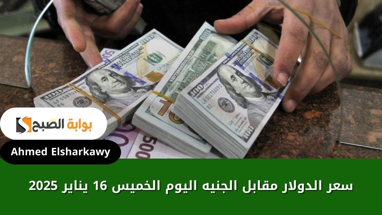 سعر الدولار مقابل الجنيه اليوم الخميس 16 يناير 2025