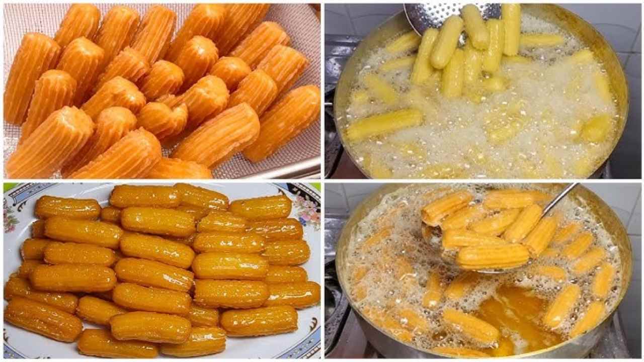طريقة عمل بلح الشام المقرمش بطعم لذيذ وشكل ينافس محلات الحلواني