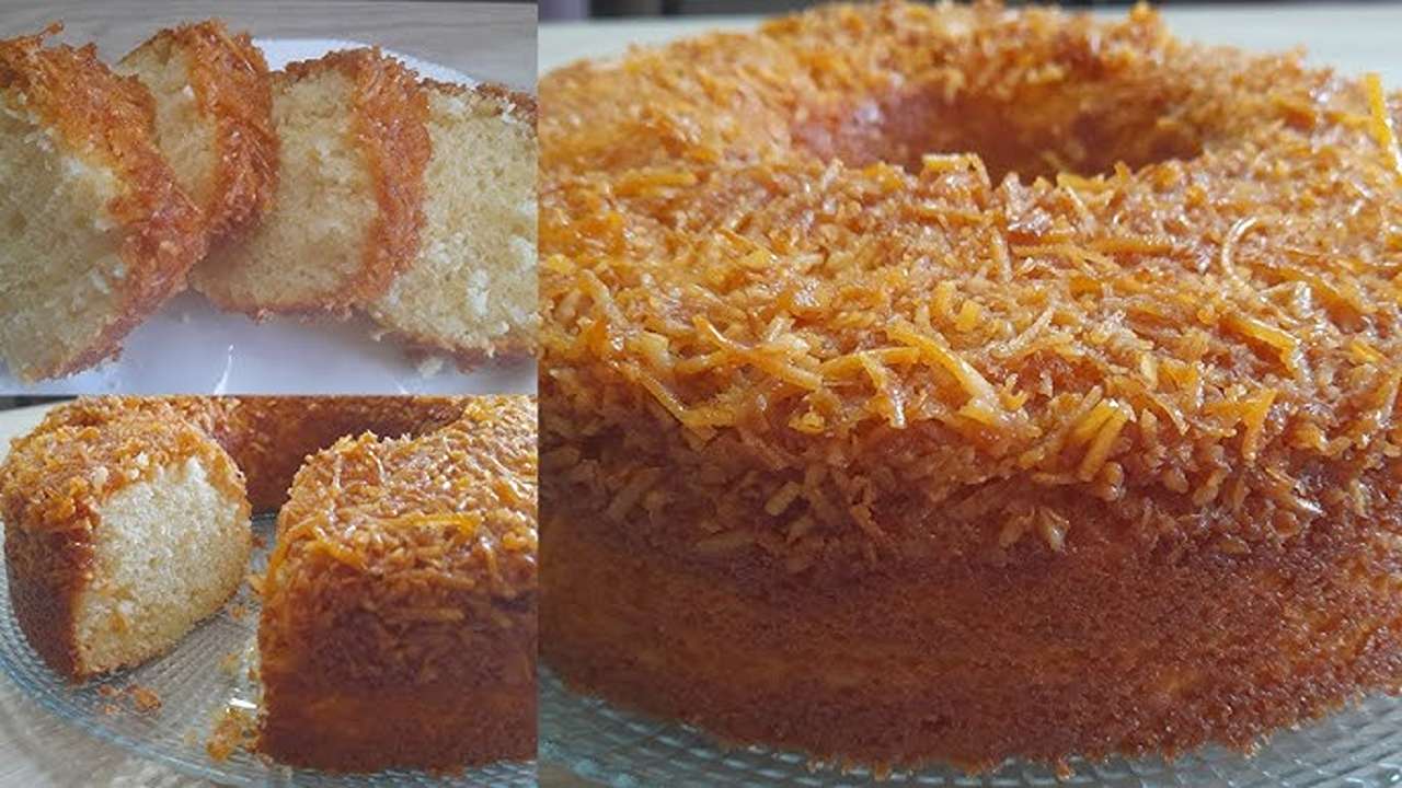 طريقة كيكة جوز الهند