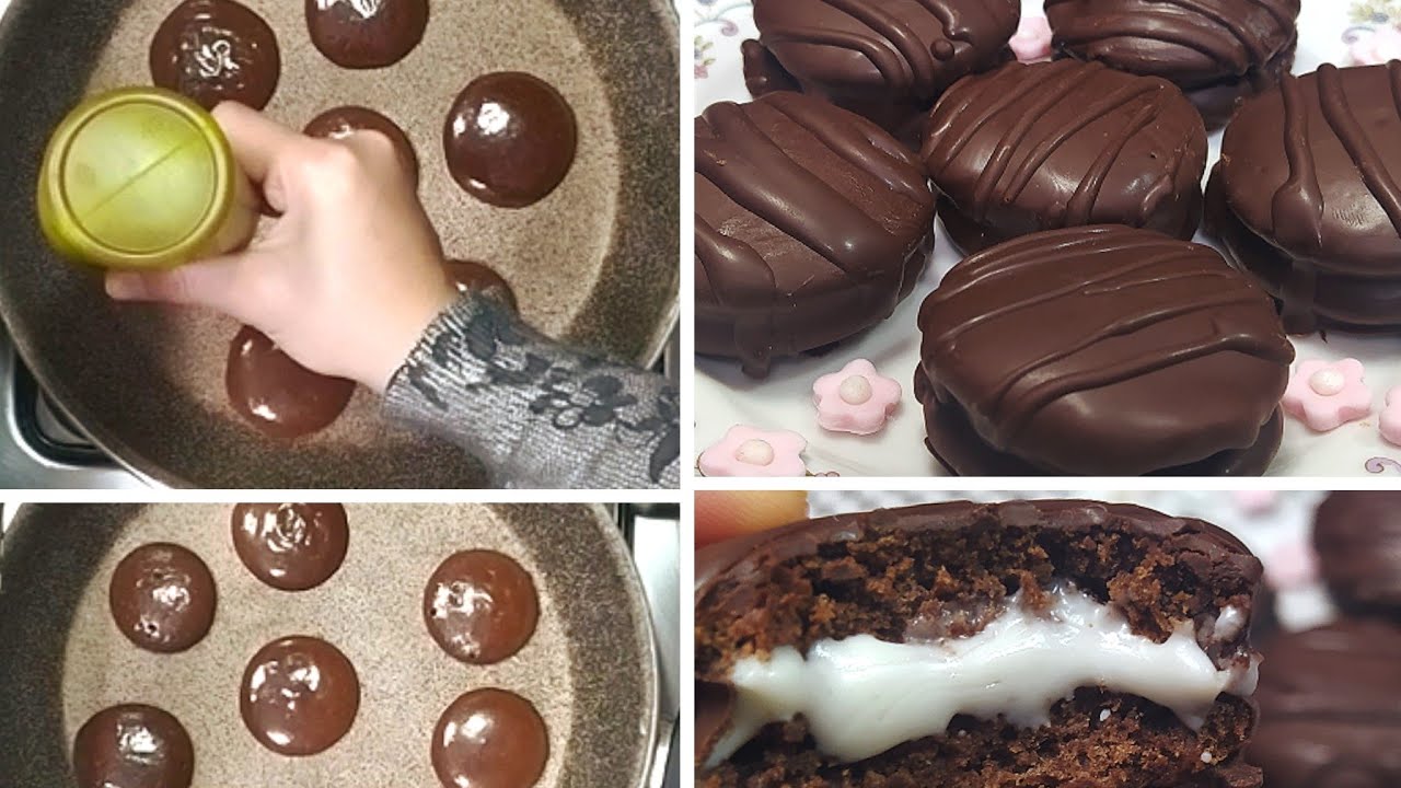 فطائر الشيكولاتة في الطاسة
