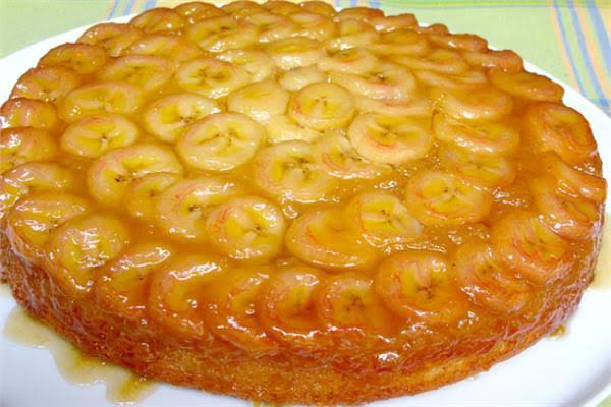 كيكة الطاسة بالموز