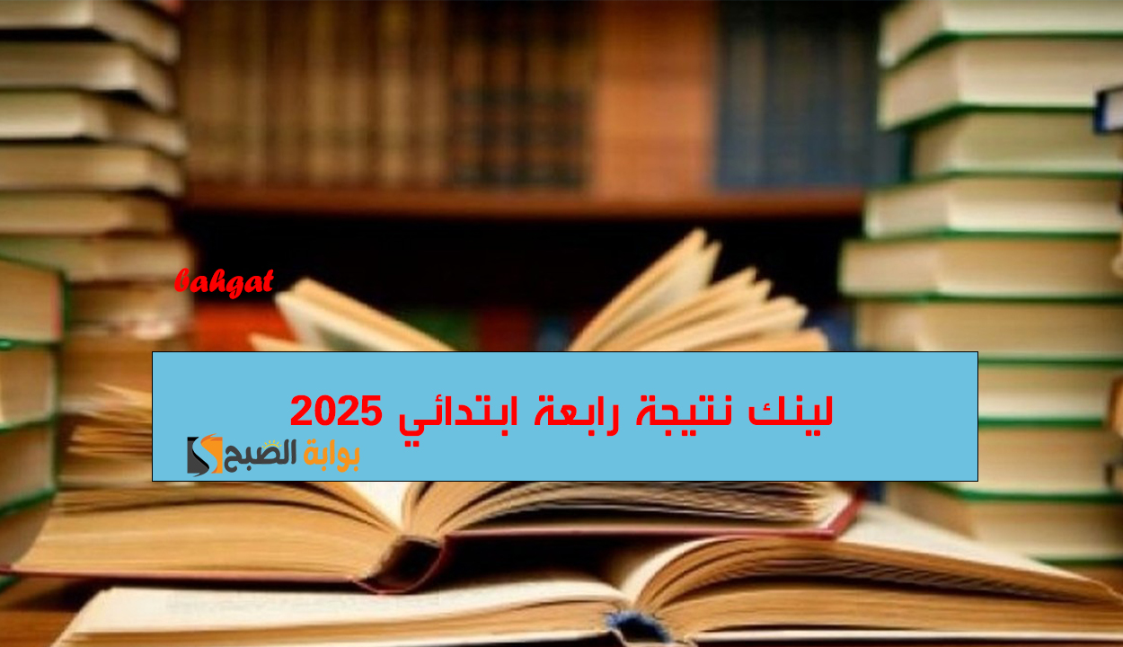 لينك نتيجة رابعة ابتدائي2025