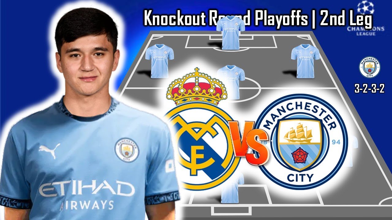 Real madrid vs Man city.. جوارديولا يجري 5 تعديلات في تشكيلة مانشستر سيتي وهالاند على دكة البدلاء